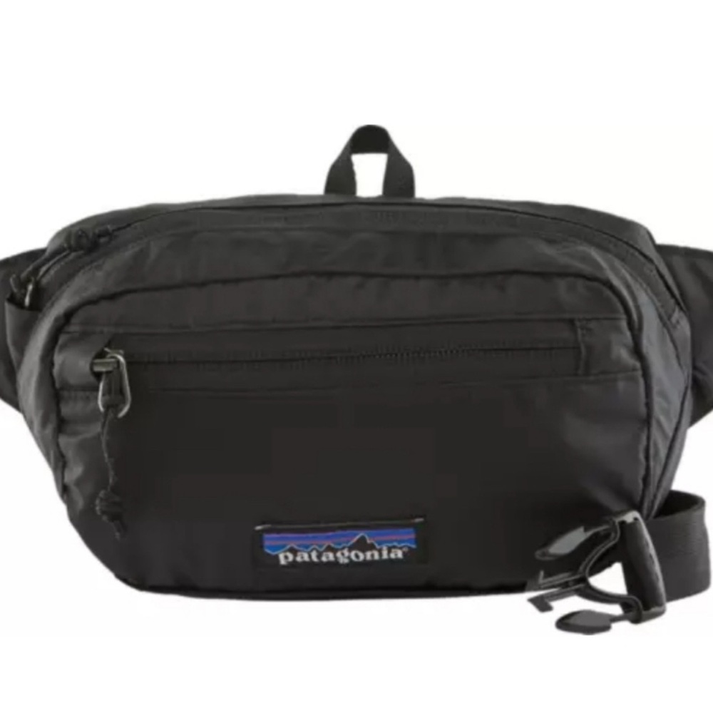 Patagonia Black Nylon Waist Pack with Logo Patch - Picture 3 of 6